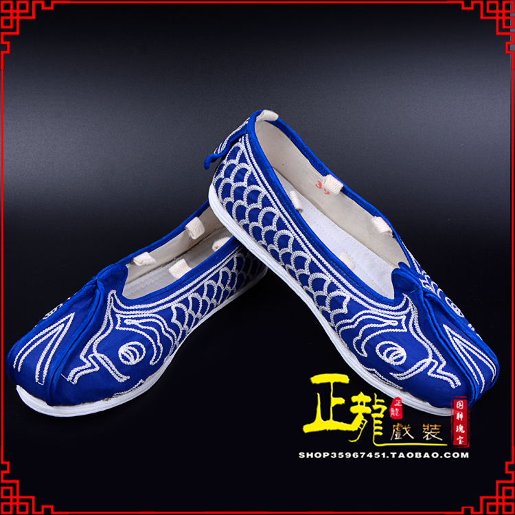 未央戏鞋舞台演出鞋水路英雄三义斋布底鱼鳞洒