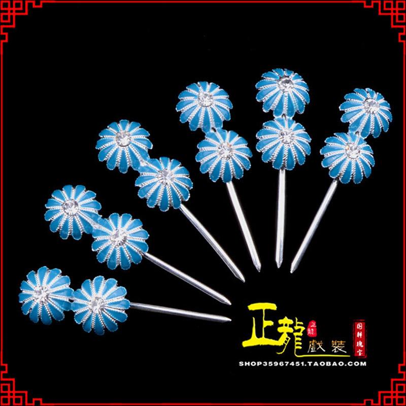 未央头面泡子旦角化妆头饰 仿点绸泡子